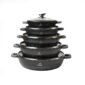 5pc Marble Shallow Casserole Pot Set EB-SC5SM2 2